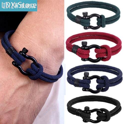 1Pc Stainless Steel Sport Bracelet Buckle Survival Bracelet