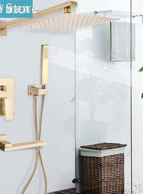 G1/2in 2 or 3 Function Golden Top Sprayer Bathroom Concealed