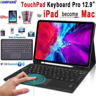 TouchPad Keyboard for iPad Pro 12.9 2018 2020 Keyboard Case
