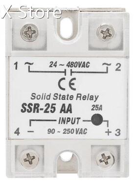 SSR-25 AA 25A Solid State Relay Module SSR AC-AC Input 90-25