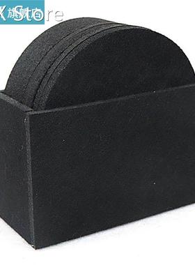 8pcs Heat Resistant Felt Coaster Set Drink Coaster Round Abs