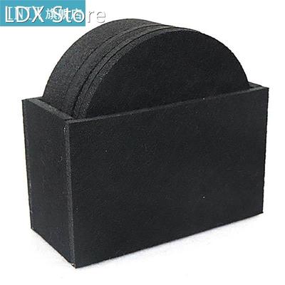 8pcs Heat Resistant Felt Coaster Set Drink Coaster Round Abs