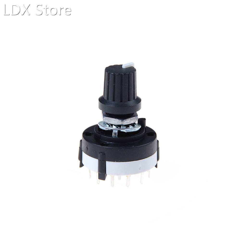 4P3T Single Deck Rotary Switch Band Selector 4 Pole 3 Positi