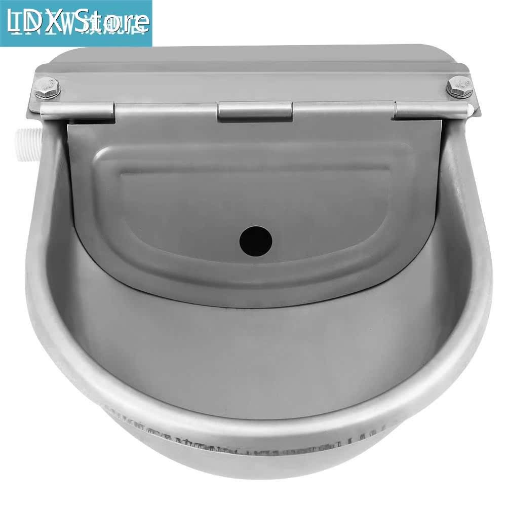 4L Stainless Steel Water Trough Bowl Automatic Drinking For