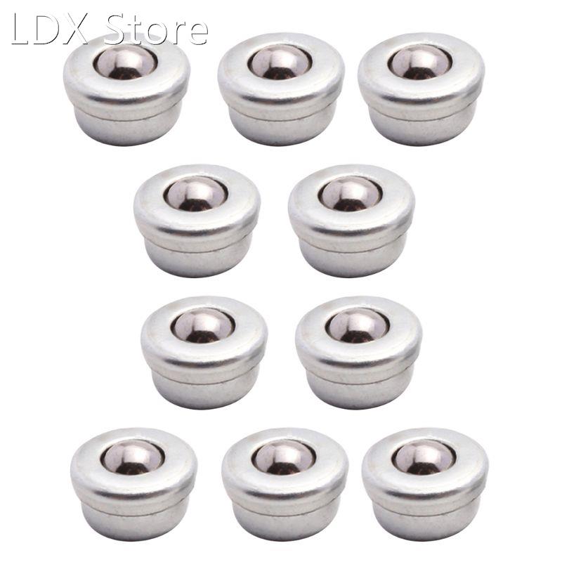 10Pcs 8mm Steel Conveyor Ball Sliver Transfer Bearing Unit R
