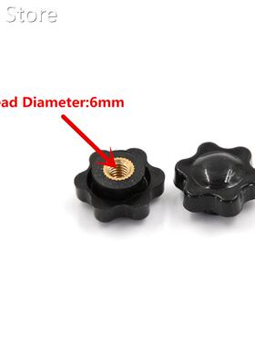 5Pcs/lot M6 Female Thread Star Shaped Head Clamping Nuts Kno