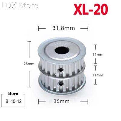 1Pcs XL20 Tooth Timing Pulley Double Round-Headed Synchronou