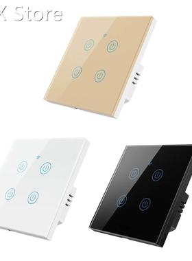 GT-101NL-4 Smart Home 4 Gang Wireless WiFi EU Standard Conta