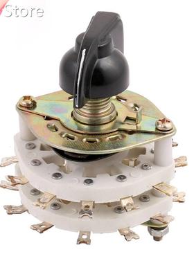KCT 6 Pole 3 Position Dual Decks Band Channel Rotary Switch