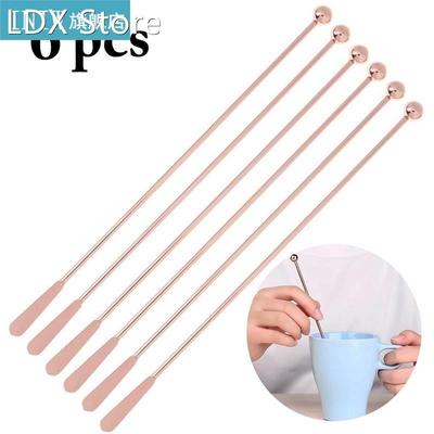 6/10pcs Swizzle Stick Thread Stainless Steel Swizzle Stirrer
