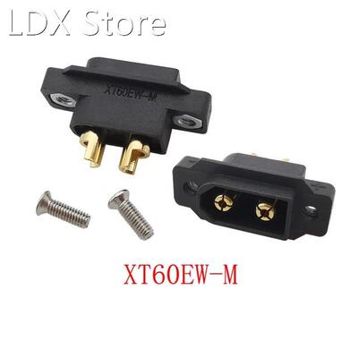 1/2/5Pcs Black XT60EW-M Mountable XT60E Male Connector Plug
