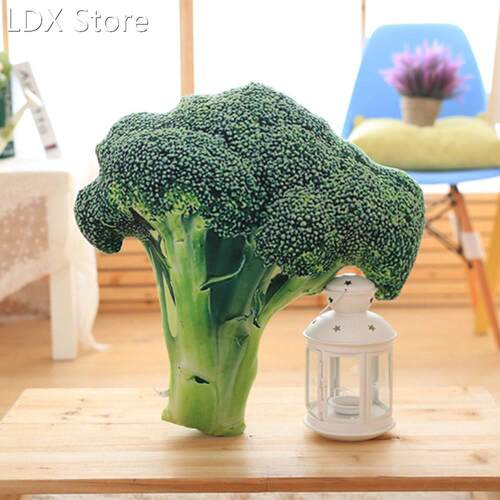 Creative Green 3D Soft Pillow Plush Cushion Broccoli Seat Gr