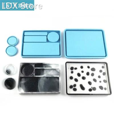 Makeup Storage Tray Epoxy Resin Mold Serving Board Plate Coa
