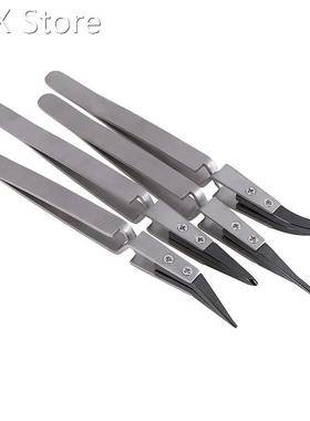 1PCS Anti-acid Ceramic Tipped Tweezers BGA Work Reverse Acti