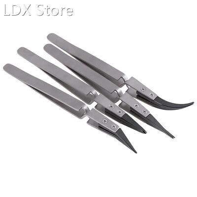 1PCS Anti-acid Ceramic Tipped Tweezers BGA Work Reverse Acti