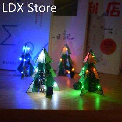 3D PCB Stereo Christmas Tree DIY Music Kit Circuit Elec
