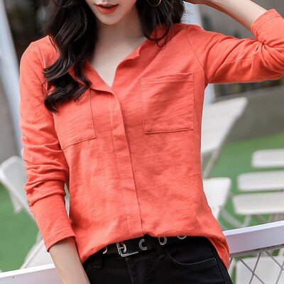 95% Cotton Women Spring Summer Style Blouses Shirts Lady Ca