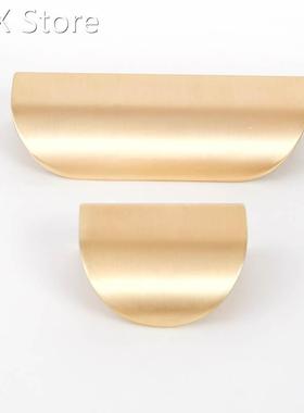 Leaf Shape Brass Gold Cabinet Pulls Furniture Handles Copper