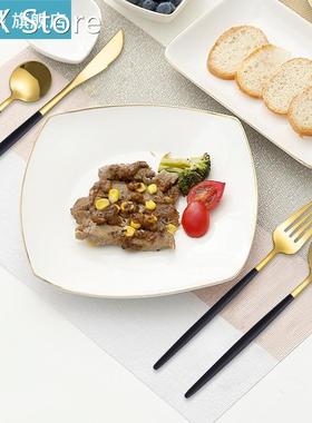 24Pcs Colorful Dinnerware Set Kitchen Stainless Steel Cutler