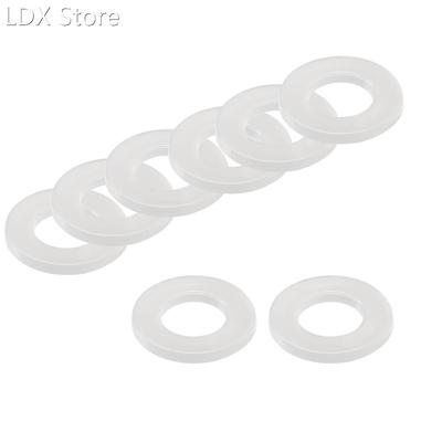 Insulating Washer, 80Pcs 8mm x 16mm x 1.5mm White Vulcanized
