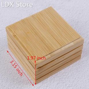 Portable Bamboo Soap Dishes Creative Simple Manual Drain Soa