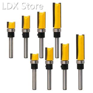 8Pcs Flush Trim Router Bits Top Bearing Router Bit 1/4 Inch