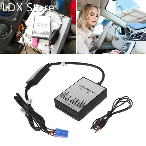 USB SD AUX Car MP3 Music Radio Digital CD Changer Adapte 适