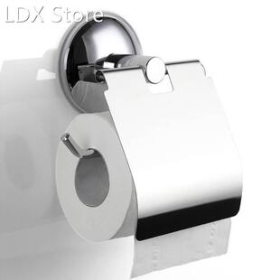 Bathroom Toilet Roll Paper Holder Vacuum Suction Cup Stainle