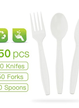 Disposable Cutlery Compostable ks Spoons Knives Set Durable