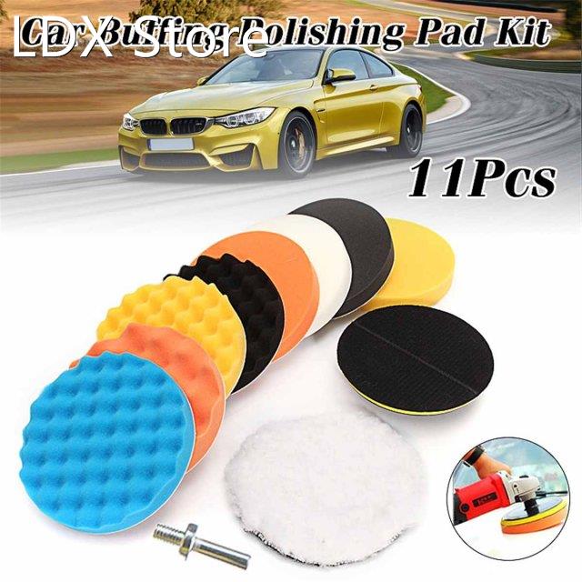 11pcs 7 inch/6inch/5inch Polishing Waxing Buffing 8 Sponge