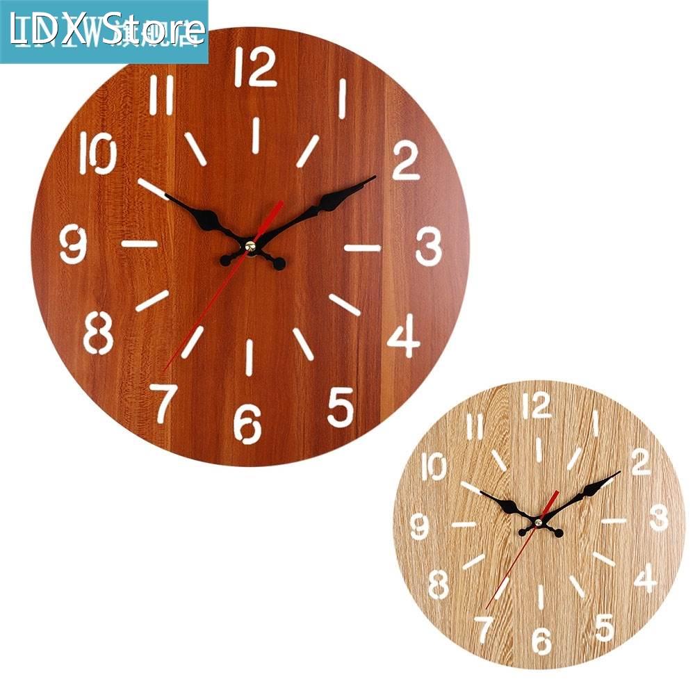 12inch Simple Retro Sound Wall Clock Silent Non Ticking Wall