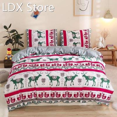 Fashion Bedding Set Luxury Christmas Duvet Cover Pillowcase