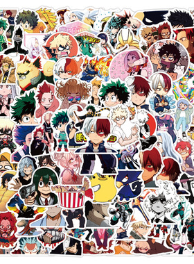 10/30/50/100pcs My Hero Academia Anime Stickers Graffiti Lap
