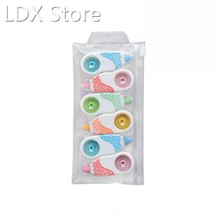 6pcs White Out Diary Gift Teacher Simple 8m School Office Mi