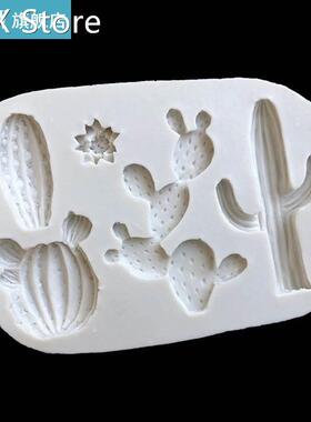 Crystal Epoxy Resin Mold Plant Potted Cactus Casting Silicon