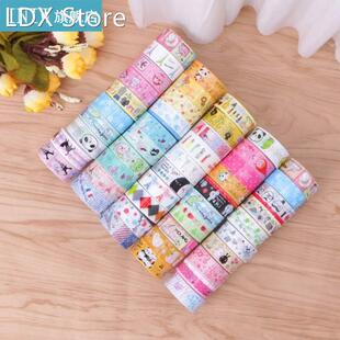 10 Kawaii 4M Tapes Mix Designs Cartoon Adhesive Tape Set for