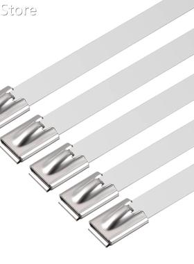 High Quality 5pcs 20 Inch Stainless Steel Cable Zip Ties 0.4