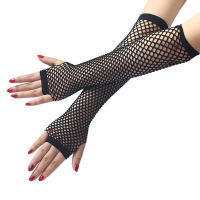 New Fashion Neon Fishnet Fingerless Long Gloves Leg Arm Cuff