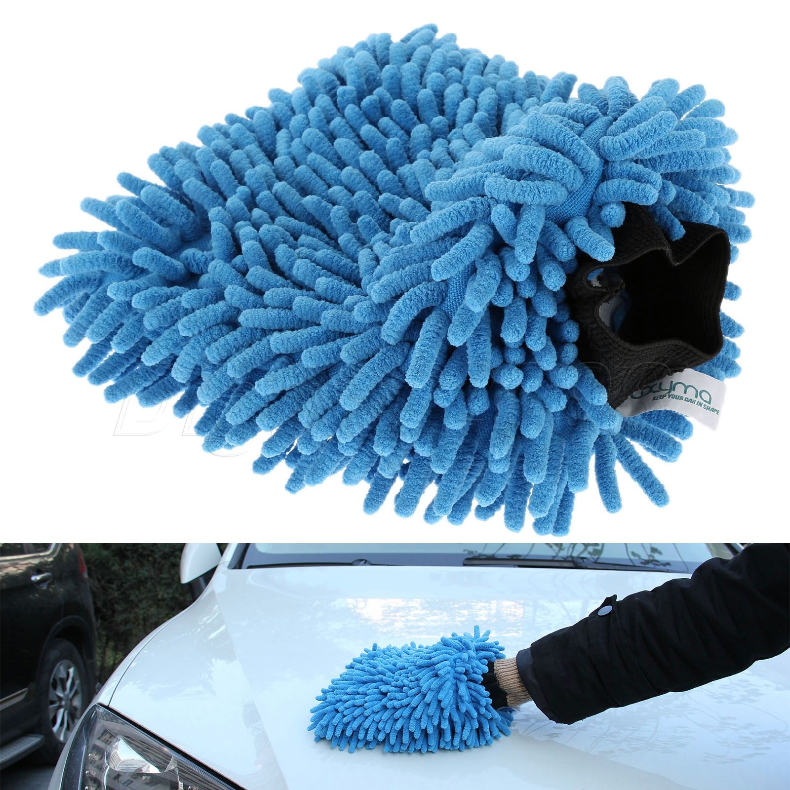 Car Wash Gloves Microfiber Car Cleaning Care Detailing Tools