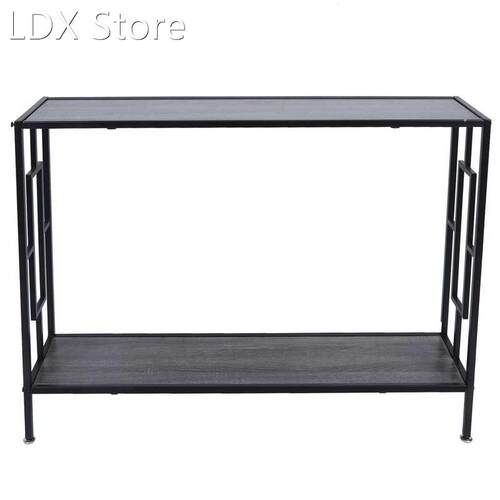 Side Table Modern Iron Frame 2 Tier Console Table 适用于 Hom