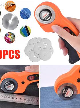 NEW 45mm Rotary Cutter + 10 x Blades Quilters Quilting Sewin