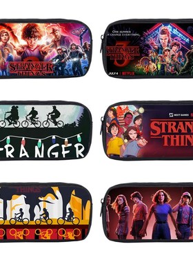 3D Stranger Things 3 Pencil Box Holder Boys Girls School Ca