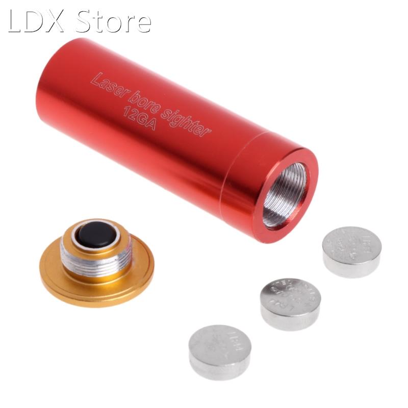 Red Bore Sight 12 Gauge Barrel Cartridge Boresighter 适用于