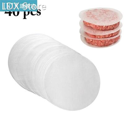 40pcs/set 4.33in Patty Paper Round Multiuse Hamburge