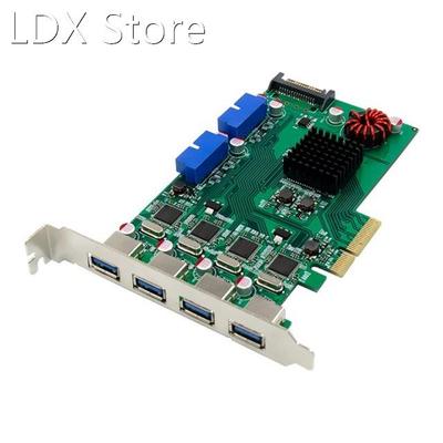 PCI-E USB Adapter Card PCI-E X4 P17C9X2G 8-Port USB3.0 Expan