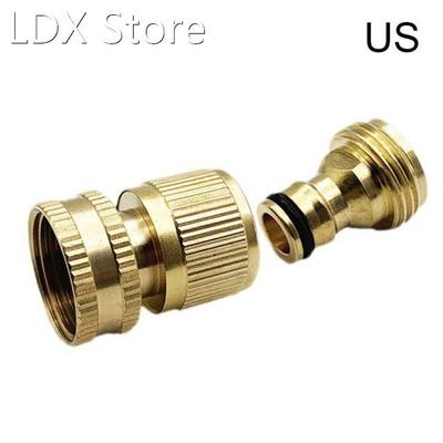 Quick Connect 3/4 inch Hose Connector Brass Easy Fitting Qui