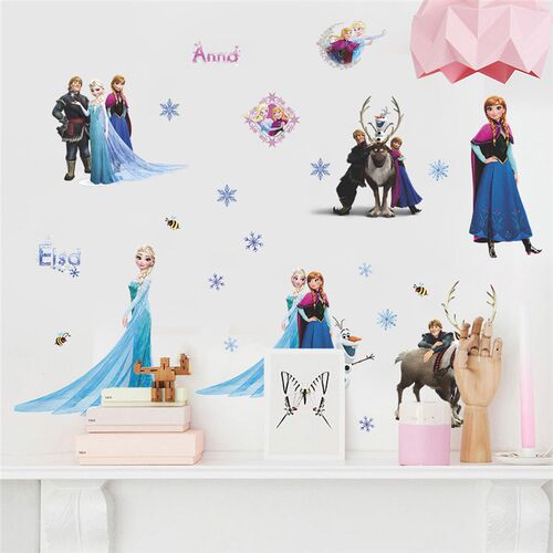 Cartoon Lovely Sticker Frozen Toys For Children Elsa And Ann