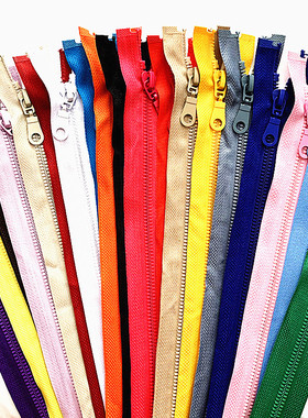 2-5 pieces, 5#25-70 cm detachable resin zipper opening openi