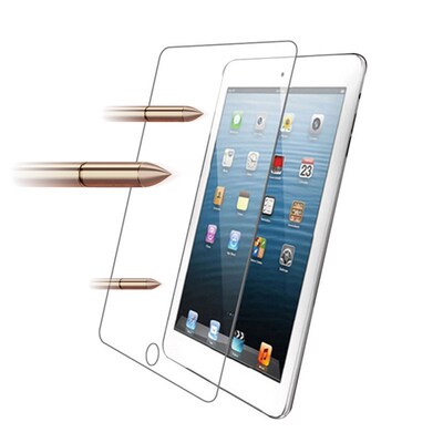 50pcs/lot Transparent Tempered Glass 0.3mm For iPad 2 3 4 5