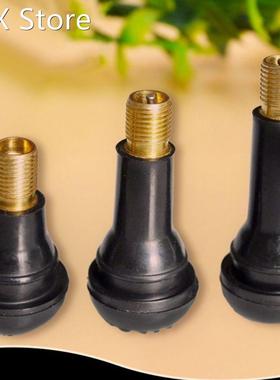 100Pcs TR414/413/412 Snap In Tire Valve Stems Short Black Ru